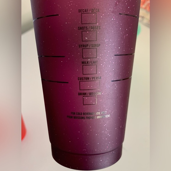 Starbucks set of 4 reusable 2020 Holiday Sparkle Iced cold drinking Cups Only - Picture 8 of 10